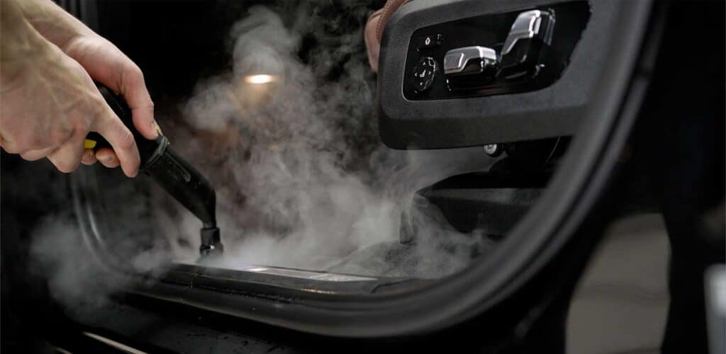 Steaming-car-interior-